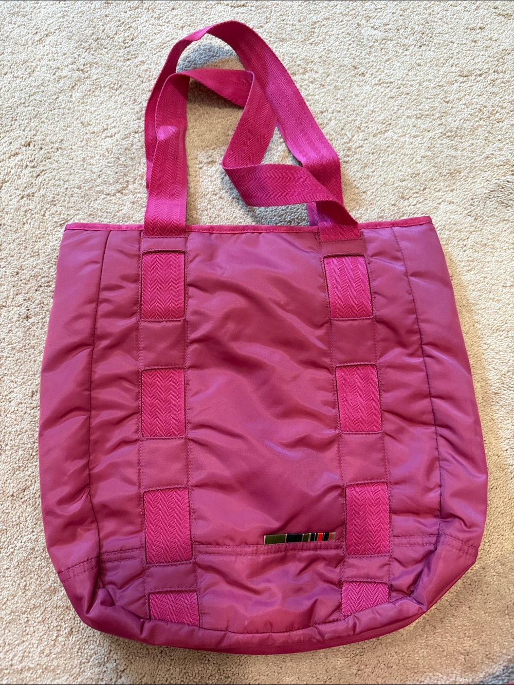 Pink Puffer Tote Bag - Lightweight Everyday Carry